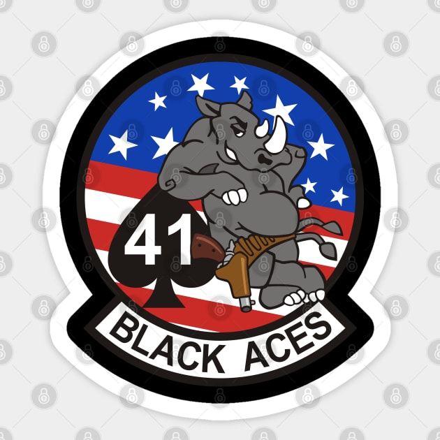 F/A18 Rhino - VFA41 Black Aces Sticker by MBK